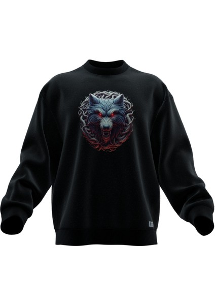 Bozkurt V1 Baskılı Oversıze Sweatshırt (Unısex)