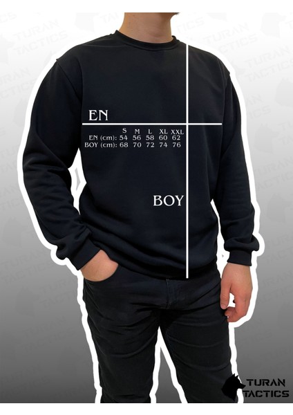 Bozkurt V1 Baskılı Oversıze Sweatshırt (Unısex) fırsatları