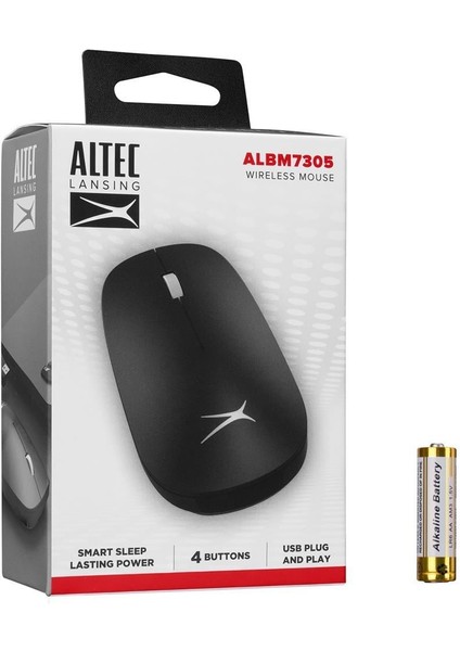 Lansing ALBM7305 Siyah 2.4ghz USB 1600DPI Alkalin Pilli Kablosuz Mouse fiyatları