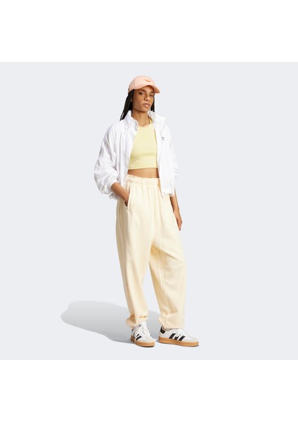 Premium Essentials French Terry Kadın Bej Eşofman Altı.-