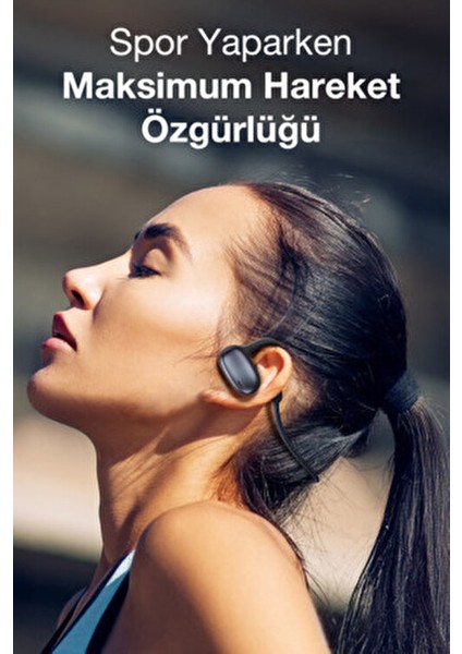 IX-E33 Kablosuz Bluetooth Sporcu Kulaklığı Suya Dayanıklı Aktif Gürültü Önleme Özelliğiyle