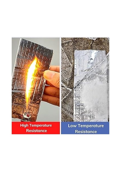 Metre x 10 cm Alüminyum Su Geçirmez Bant,sızdırmazlık Bandı, Güçlendirilmiş Çamur Bant, Havuz, Delik, Boru, Çatı, Karavanda Sızdırmazlık ve Sabitleme Için Kalın Onarım Bandı modelleri