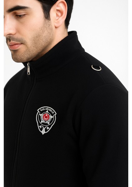 Kışlık Erkek Nakış Işlemeli 2 Cepli Özel Güvenlik Polar Mont - Göğüsten Logolu fiyatları