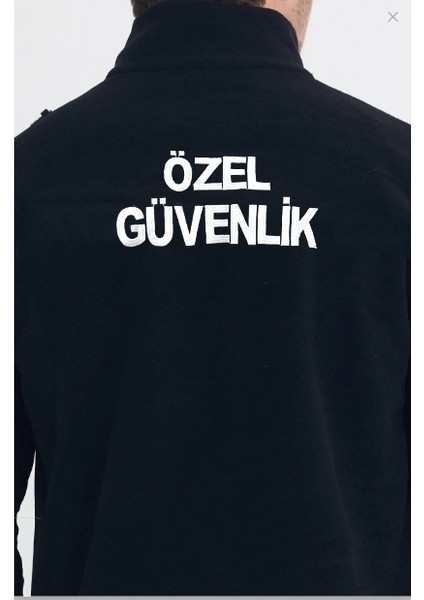 Kışlık Erkek Nakış Işlemeli 2 Cepli Özel Güvenlik Polar Mont - Göğüsten Logolu modelleri