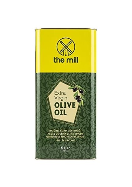 The Mill Natürel Sızma Zeytinyağı 5 L Teneke (4'lü Paket) - Soğuk Sıkım - Yeni Hasat -%100 Doğal - Uluslararası Lezzet Enstitüsü Üstün 3 Yıldız Lezzet Ödülü - Salata/yemeklere Uygun - Asitlik ≤%0,8 fiyatları