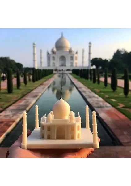 Taj Mahal 3D Maket | Boyasız Mimari Model ve Dekoratif Figür | Masaüstü & Koleksiyon Süsü | Boyanabilir Hobi Maketi | 19 x 19.3 x 12.1 cm | Detaylı Miniature fiyatları