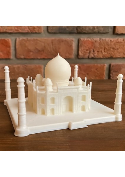 Taj Mahal 3D Maket | Boyasız Mimari Model ve Dekoratif Figür | Masaüstü & Koleksiyon Süsü | Boyanabilir Hobi Maketi | 19 x 19.3 x 12.1 cm | Detaylı Miniature modelleri