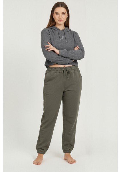 Jogger Paça Büyük Beden Eşofman Altı Yeşil 2017 fiyatları