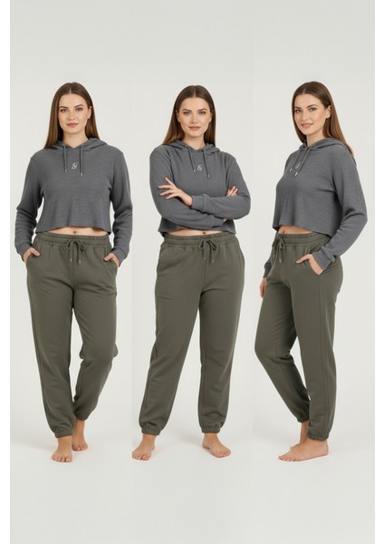 Jogger Paça Büyük Beden Eşofman Altı Yeşil 2017 fırsatları