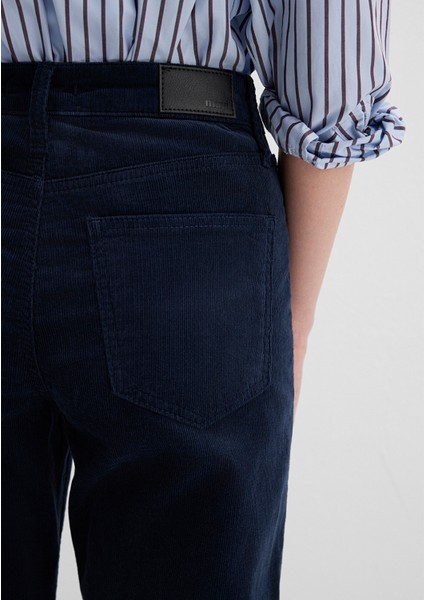 Cindy Lacivert Kadife Pantolon 100277-82993