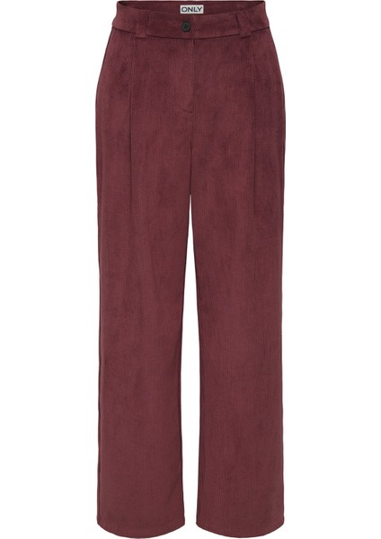 Onlhanna Kadife Relaxed Fit Yüksek Bel Pantolon Bayan Kadife Pantolon 15353641