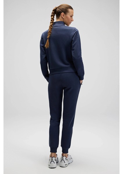 Pamuklu Regular Fit Normal Bel Ribanalı Paça Eşofman Altı Bayan Eşofman Altı EF532