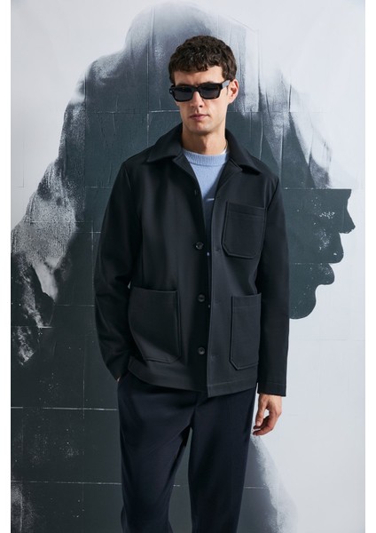 Pamuklu Regular Fit Klasik Yaka Gömlek Ceket Erkek Gömlek Ceket 112120265 fırsatları