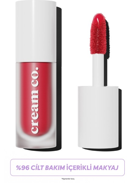 Allık Ruj Göz Farı Glow Tint Deep Red | Nemlendirici Makyaj | 501 Kırmızı | Hyaluronik Asit Peptit