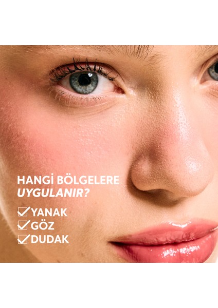 Allık Ruj Göz Farı Glow Tint Deep Red | Nemlendirici Makyaj | 501 Kırmızı | Hyaluronik Asit Peptit fırsatları