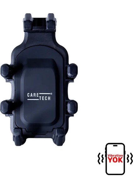 CT-M10 Telefon Tutucu Titreşim Önleyici Motosiklet Gidon Ayna Montajlı 8 Pençeli Sabitleme Siyah fiyatları