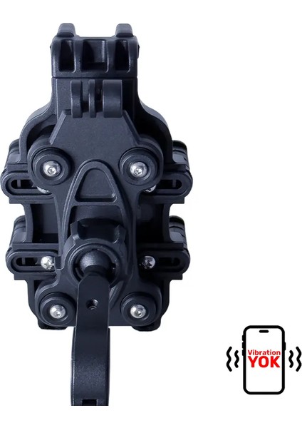 CT-M10 Telefon Tutucu Titreşim Önleyici Motosiklet Gidon Ayna Montajlı 8 Pençeli Sabitleme Siyah fırsatları