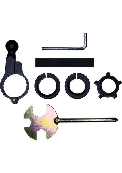 CT-M10 Telefon Tutucu Titreşim Önleyici Motosiklet Gidon Ayna Montajlı 8 Pençeli Sabitleme Siyah indirimleri