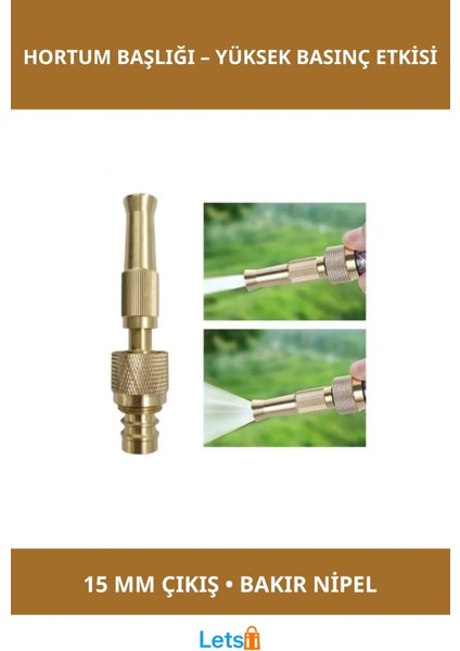 Yüksek Basınçlı Ayarlanabilir Bahçe Hortum Başlığı