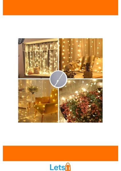 8 Fonksiyonlu Uzaktan Kumandalı Günışığı Peri Perde LED 3 mt x 3 mt indirimleri