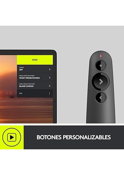 R500S Sunucu, Lazer Sınıfı 1, Bluetooth ve USB Için, Evrensel Uyumlu, 20 Metre Menzil, Yapılandırılabilir, 12 Ay Çalışma Süresine Sahip Akıllı Pil Kullanımı, Koyu Gri indirimleri