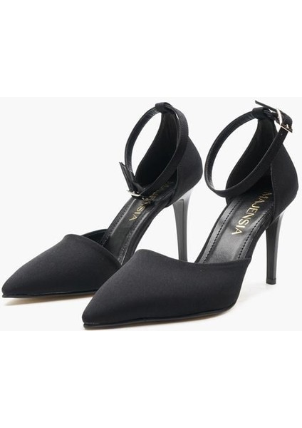 155020 Bilekten Bağlamalı Klasik Topuklu Ayakkabı Siyah fiyatları