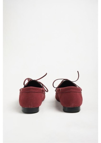 255009 Bağcıklı Makosen Bordo Süet fırsatları