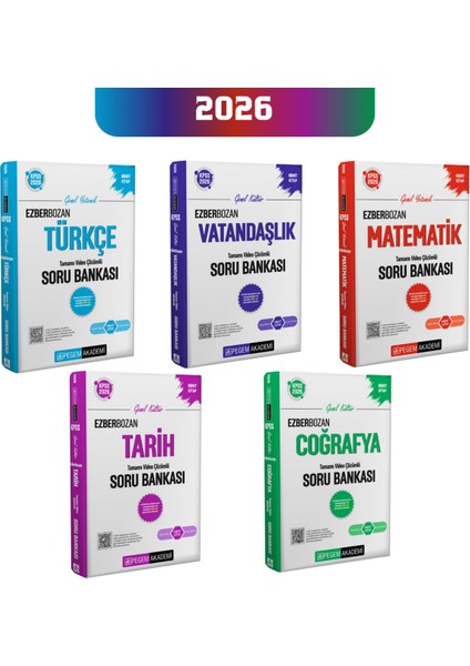 2026 Kpss Pegem Genel Kültür- Genel Yetenek Ezberbozan Soru Bankası Seti