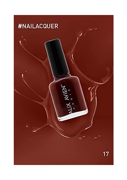 Bordo Oje 17 - Yüksek Pigmentli Uzun Süreli Kalıcılık Hızlı Kuruma - Nail Lacquer 17 fiyatları