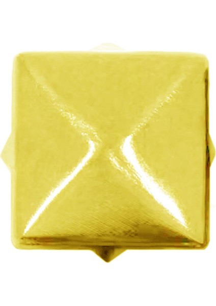 Süs Tırnaklı Altın Renk Çakma Kare Piramit 7 mm 20 Adet Metal Trok indirimleri