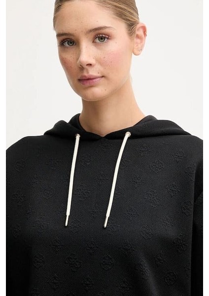 Kadın Peony Aktif Kapüşonlu Sweatshirt - Siyah modelleri