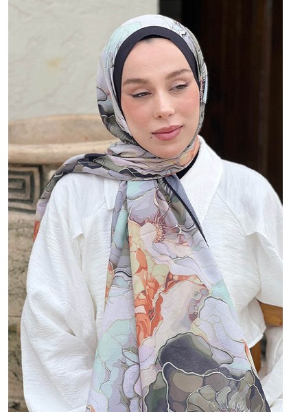 Alice Desen Lina Şal Kadınlar İçin 80 x 190 cm Desenli Şal Casual Tarzda