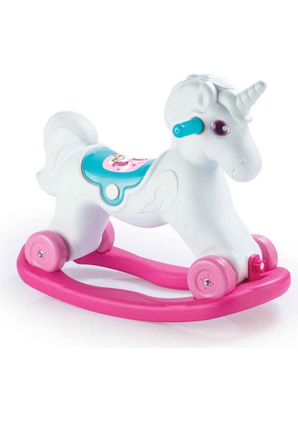 2in1 Unicorn Sallanan Tekerlekli At