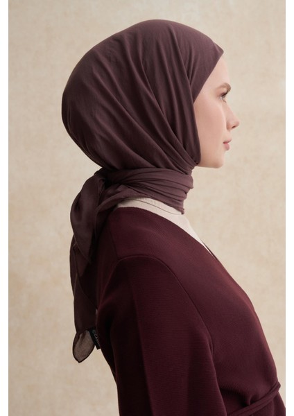 Organik Kırışık Eşarp Koyu Gül Kurusu fiyatları