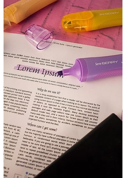 Berry Sv-Brfkpy Fosforlu Kalem, Pastel Yeşil modelleri