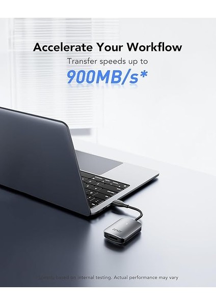 RW515 Cfexpress Tip A Kart Okuyucu, 900 Mb/s'ye Kadar, Cfe Tip A Kart Için USB 3.2 Gen 2 Bellek Kartı Okuyucu, Usb-C Kablosu/usb-C - Usb-A Adaptörü Dahil Cf Kart Okuyucu (LRW515U-RNHNG) fiyatları