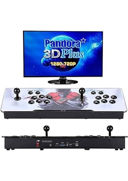 Retro Oyun Konsolu 60000 Dahili Oyun Atari Salonu Oyunları Tek Veya 2 Kişilik 4 Çekirdekli Çalışmagelişmiş Asımd Destekli Armu8 Işlemci 24CM x 76CM (Monitör Dahil Değildir) M10 fiyatları