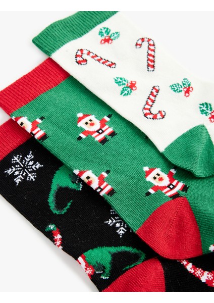 Yılbaşı Temalı 3'lü Çorap Seti modelleri