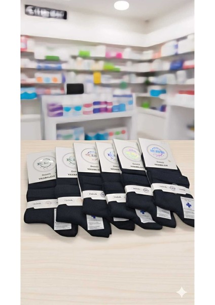 Modal Diyabetik Erkek Çorap Dikişsiz Yıkamalı Orta Boy %95 Modal 6 Lı Paket fiyatları