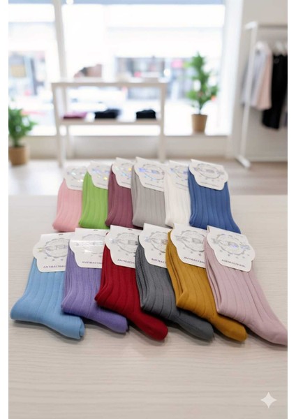 12 Adet Antibacterıal Asorti Çorap fiyatları