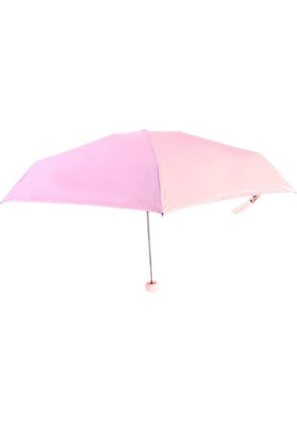 6 Telli Mini Cep Boy Kapsullü Şemsiye -Pembe modelleri