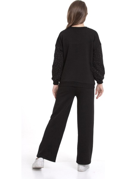 Kız Çocuk Taş Süslemeli Alt-Üst Takım-3 Iplik 4-12 Yaş 12345 indirimleri