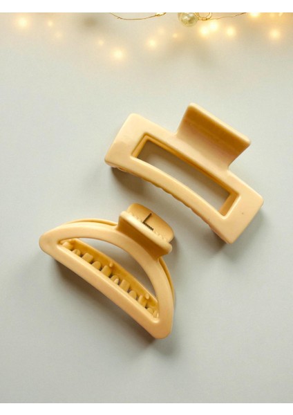 7 Adet Kıskaçlı Mandal Toka, Kadın Saç Tokası, 4'lü Toka Seti - 4 cm Uzunluk