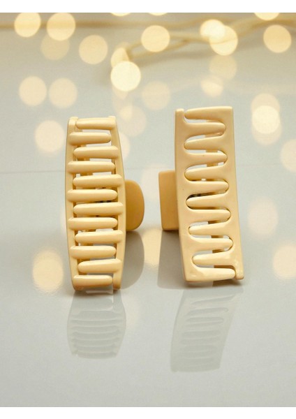 7 Adet Kıskaçlı Mandal Toka, Kadın Saç Tokası, 4'lü Toka Seti - 4 cm Uzunluk