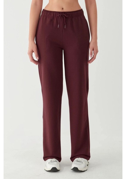 Kadın Rahat Kesim Straight Leg Eşofman Altı Leylak Moru