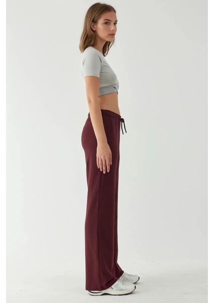 Kadın Rahat Kesim Straight Leg Eşofman Altı Leylak Moru modelleri