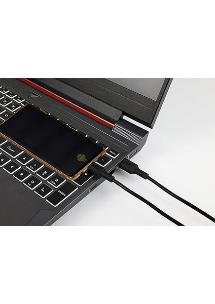 Coral Micro USB Hızlı Şarj Kablosu (Siyah + Siyah Uç) (150 Cm) fırsatları