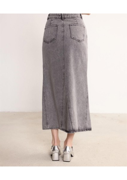 3320 Önü ve Arkası Çift Cepli Kot Etek fiyatları