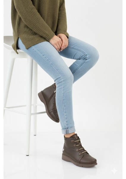 Mammimia Kadın Düz Taban Günlük Bağcıksız Ortopedik Hakiki Deri Bot M26/KB4535 fırsatları