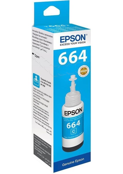 T6642 Cyan Mavi Şişe Mürekkep T66424A